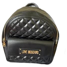 Zainetto Love Moschino nero in ecopelle