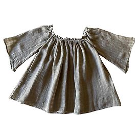 Taupe-beiges Leinentop Sita Murt T.36