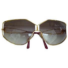 Gafas de sol Christian Dior en metal dorado