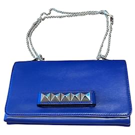 Valentino Garavani Rockstud Leather Handbag Blue
