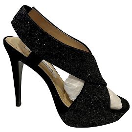 Diane Von Furstenberg Sandali DvF Zia glitterati con tacco alto