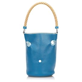 Hermès Blauer Clemence Mangeoire Eimer PM