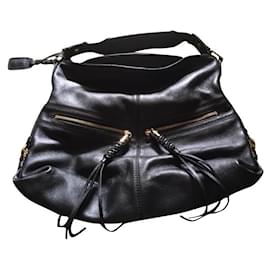 Bolso de mano Lancel en cuero negro