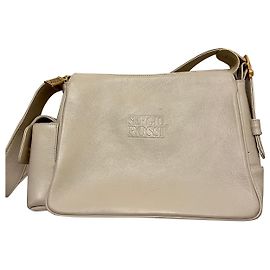 Borsa a tracolla Sergio Rossi panna