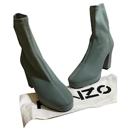 Stivaletti Kenzo Verde Mandorla Pelle