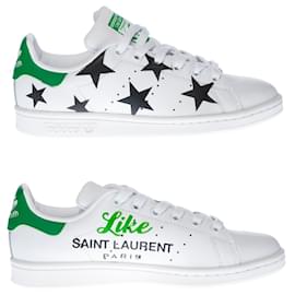Chaussure ADIDAS Stan Smith en Toile Blanc - 100256