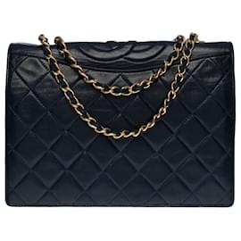 Borsa CHANEL in Pelle Blu Navy - 100644