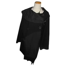 Autre Marque Abrigo Areline de lana negro