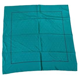 Christian Dior Seidenschal Blau