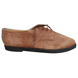 Derby Carel in scamosciato marrone chiaro 37