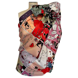 Autre Marque Top Asimétrico Albert Elbaz Estampado Poliéster