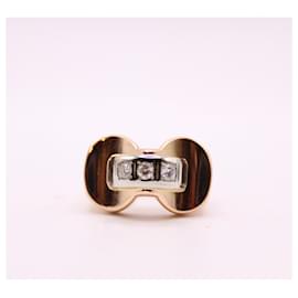 Ring aus Gelbgold 750%o Trilogie der Diamanten - Autre Marque