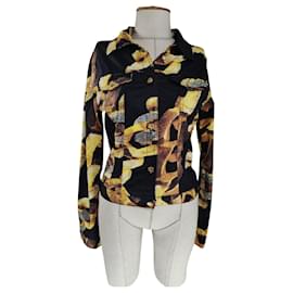 Roberto Cavalli Jacke aus Baumwolle mehrfarbig