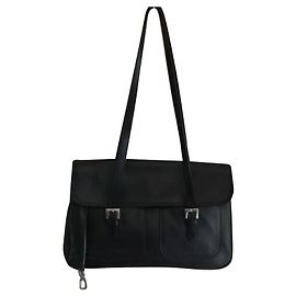 Borsa tote Longchamp in pelle foulonné nera