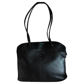 Longchamp Tote Bag aus schwarzem Leder