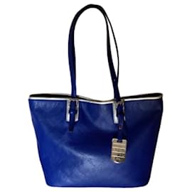 Borsa a secchiello Longchamp in pelle blu