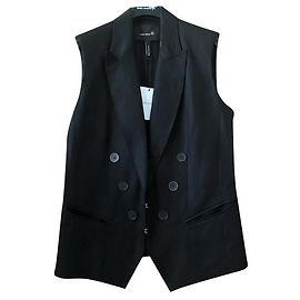 Blazer sin mangas Isabel Marant Gould negro de lino