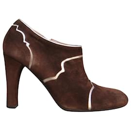 Stivaletti Marni in scamosciato marrone scuro