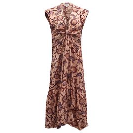 A.L.C ALC Alexandria – Maxikleid mit Cut-outs aus rosafarbener Baumwolle