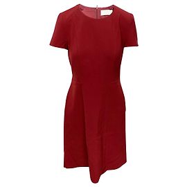 Hugo Boss Vestido tubo de Boss en lana burdeos
