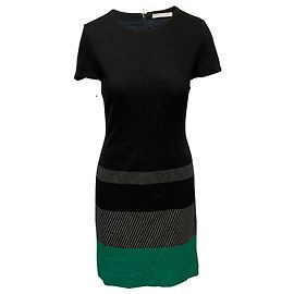 Hugo Boss Boss Robe Fourreau Hanine en Viscose Noire