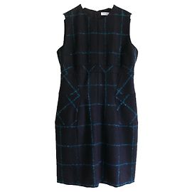 Pre-otoño de Dior 2015 Vestido de lana a cuadros
