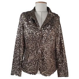 Marc Cain Sequin Blazer Golden
