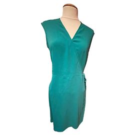 Agnès b. Agnès b Wickelkleid grün aus Polyester