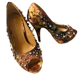 Zapatos de tacón Peep Toe Aldo Graysen de tela