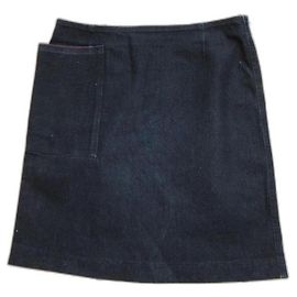 Falda midi de denim Armani Jeans azul marino