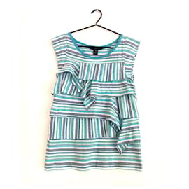Camiseta de algodón a rayas con volantes Marc by Marc Jacobs
