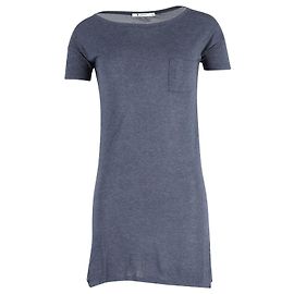 T by Alexander Wang Minikleid mit U-Ausschnitt aus blauem Viskose
