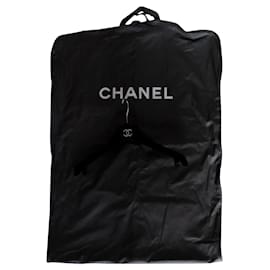 Chanel black raincoat and Chanel hanger travel cover