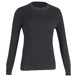 Givenchy Pullover mit Rundhalsausschnitt aus schwarzer Baumwolle