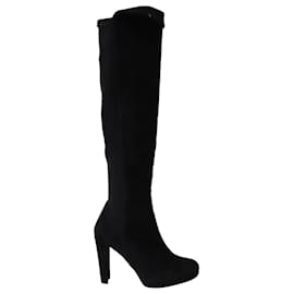 Stuart Weitzman Botas hasta la rodilla Hiline en ante negro
