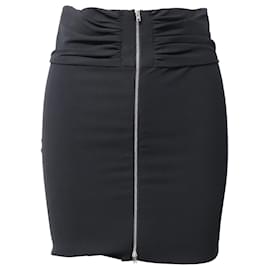 FALDA LAPIZ CON Fruncido Iro Torie en Acetato Negro