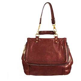 Dolce & Gabbana Borsa a mano Sicilia a spalla tasca con patta superiore in pelle bordeaux
