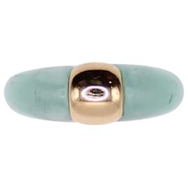 Yellow gold lagoon resin ring 750%O - Autre Marque