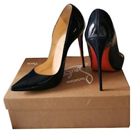 Christian Louboutin So Kate Pumps aus Leder dunkelblau
