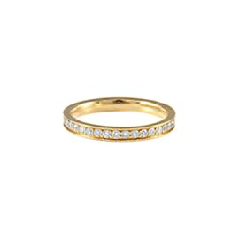 Autre Marque Fede nuziale con set completo di diamanti in oro giallo 750%O