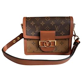 Louis Vuitton Borsa Dauphine Mini Monogram Marrone