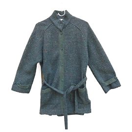 Autre Marque Jaf Couture Weste aus Wolle dunkelgrün Größe 38