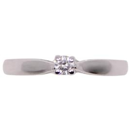 Autre Marque Diamante solitario in oro bianco 750%O