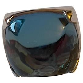 Anello Baccarat Medici cristallo blu misura 49