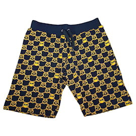Pantaloncini Moschino con Loghi Nero Oro