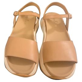 Hogan Sandalen aus Leder Caramel