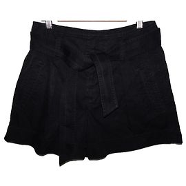 Short Isabel Marant Etoile à ceinture taille haute gris foncé coton