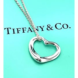 Collana con pendente cuore Elsa Peretti Tiffany & Co Argento