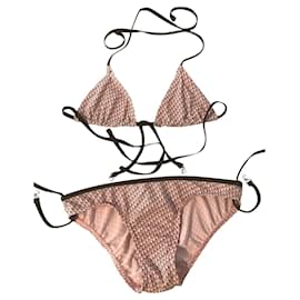 Dior Monogramm Badeanzug Rosa Braun 10 Jahre