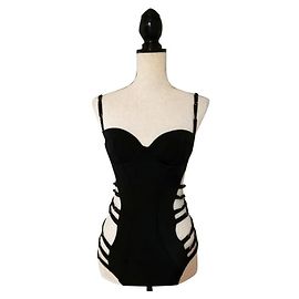 Agent Provocateur Traje de baño negro de poliamida